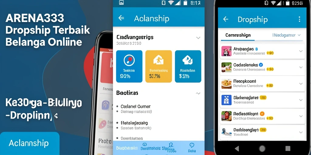Antarmuka ARENA333 yang interaktif dan mudah digunakan untuk dropshipping.