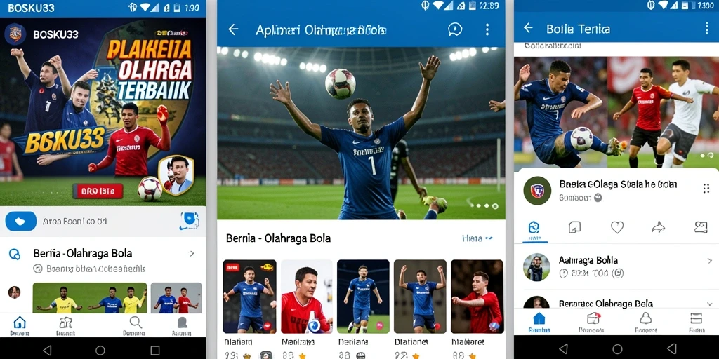 Tampilan antarmuka utama aplikasi BOSKU33 yang informatif.