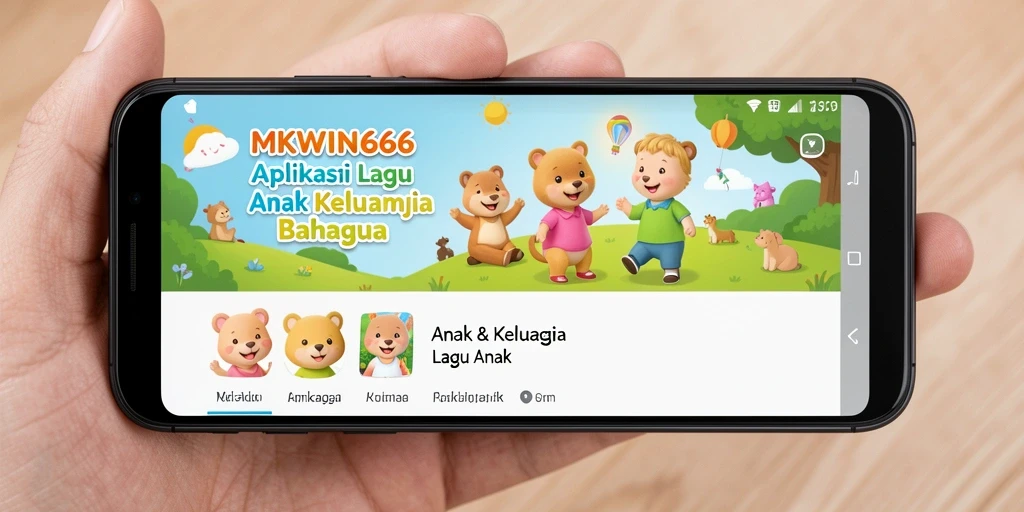Tampilan antarmuka MKWIN666 yang menarik dan ramah anak.